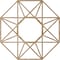 Ekena Millwork Guardian Wood Fretwork Pierced Ceiling Medallion, Red Oak, 34"OD x 13 1/4"ID x 1/4"T CMWP34X34X0250GDRO - alternate 2